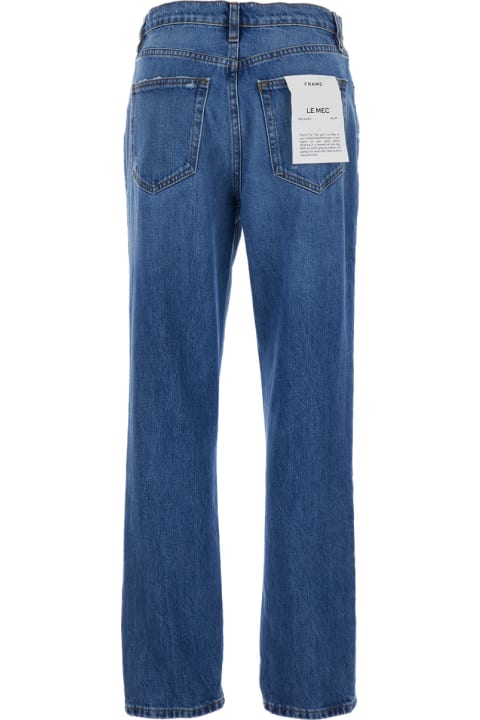 Jeans for Women Frame 'le Mec' Blue Jeans With Used Effect In Cotton Denim Woman