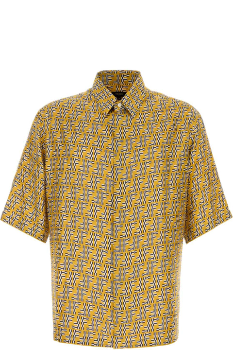 Fendi Shirts for Men Fendi Printed Silk Shirt