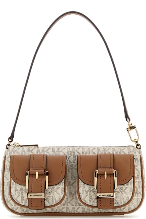 Homeware Michael Kors Printed Canvas Zoe Shoulder Bag