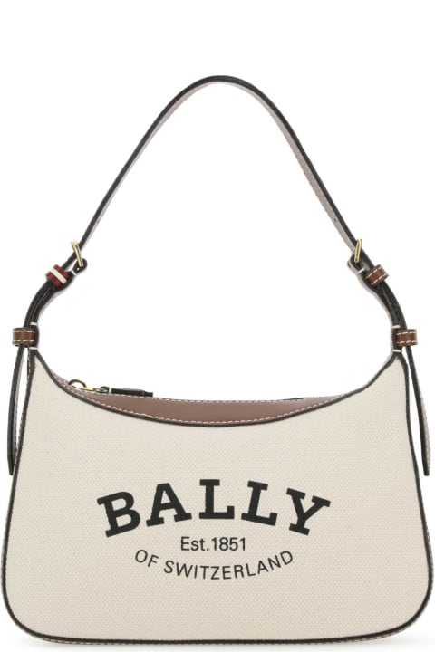 Bags for Women Bally Two-tone Canvas And Leather Coralye Handbag