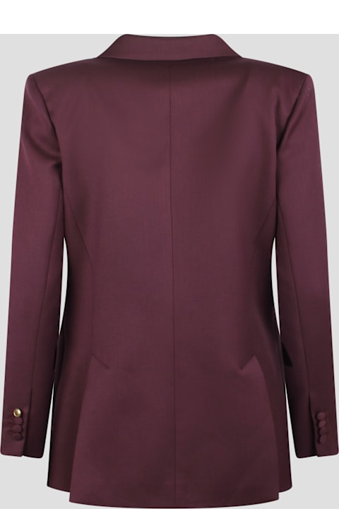 Hebe Studio Clothing for Women Hebe Studio Georgia Burgundy Blazer