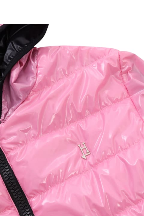 Coats & Jackets for Girls Herno Pink Padded Jacket