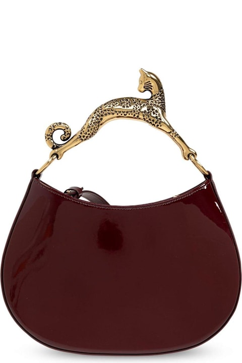 آخر صيحات الموضة من السيدات Lanvin Curve-edged Small Cat Handled Tote Bag