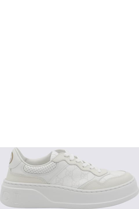 Gucci White Leather Sneakers