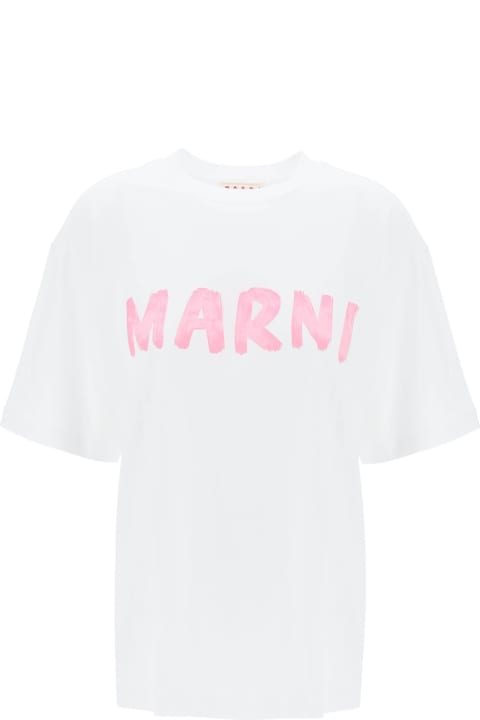 Fashion for Women Marni T-shirt With Maxi Logo Print Marni