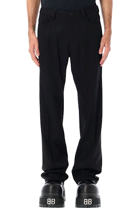 Homeware Balenciaga Balenciaga Straight Fit Stretch Twill Tailored Pants