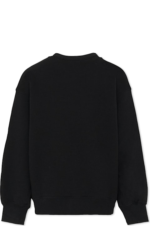 Homeware MSGM Black Sweatshirt For Kids With White Logo