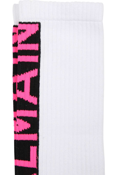 Balmain Shoes for Girls Balmain White Socks For Kids With Logo