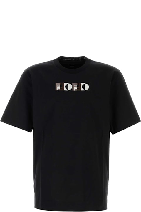 Homeware Fendi Black Cotton T-shirt