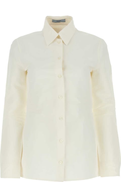 Topwear Sale for Women Prada Ivory Paper And Viscose Shirt