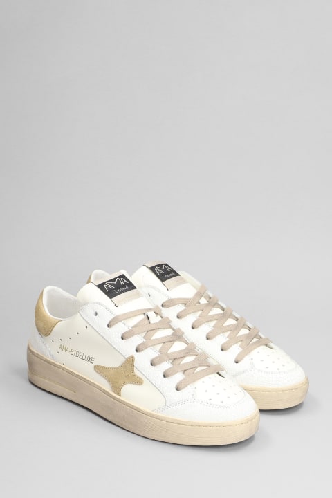 Sneakers In White Leather