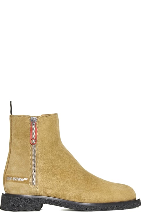 Off-White Boots for Men Off-White Suede Ankle Boots