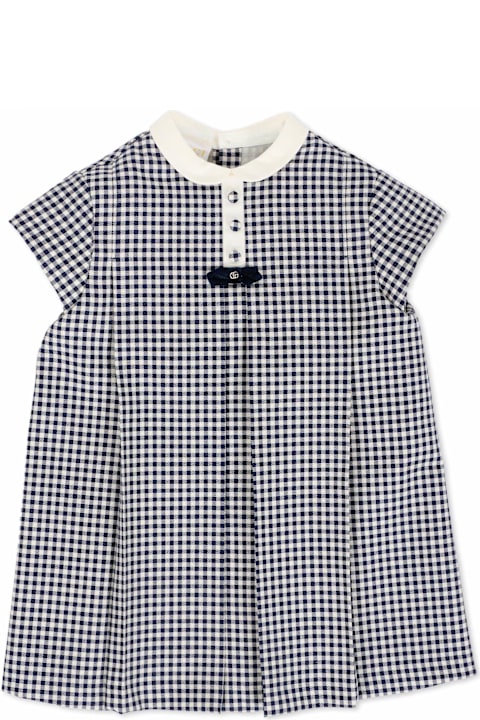 Fashion for Women Gucci Blue Dress For Baby Girl With Gg