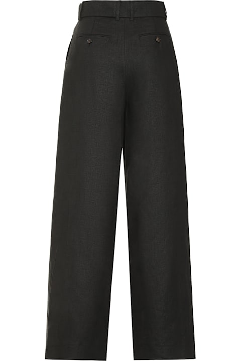 'S Max Mara Pants & Shorts for Women 'S Max Mara Jane Linen Wide Leg Trousers