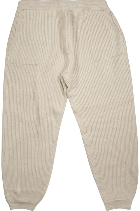 Brunello Cucinelli Bottoms for Girls Brunello Cucinelli Wool And Cashmere Knit Trousers