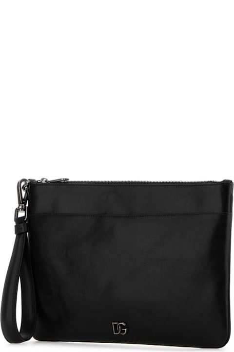 Homeware Dolce & Gabbana Black Leather Clutch