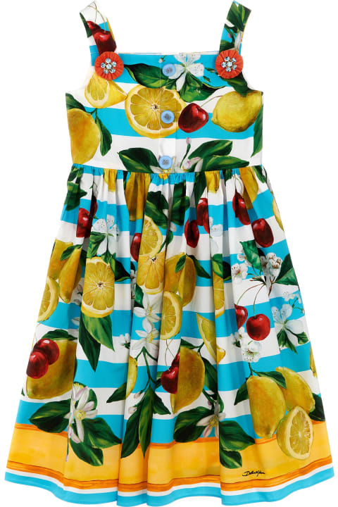 ガールズ Dolce & Gabbanaのワンピース＆ドレス Dolce & Gabbana Fruit Print Dress