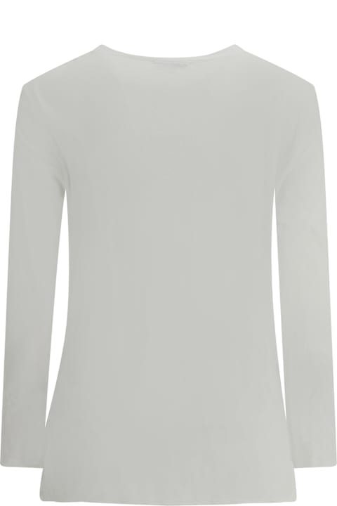 James Perse Clothing for Women James Perse Semi-transparent Long Sleeve Jersey