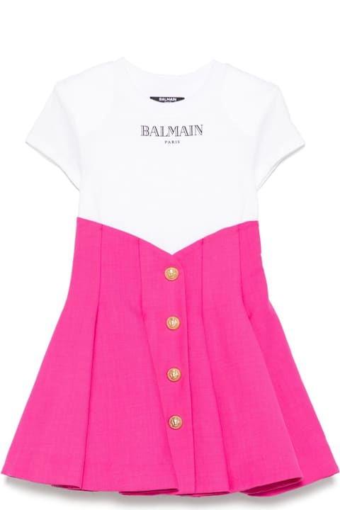 Dresses for Girls Balmain Abito Con Logo