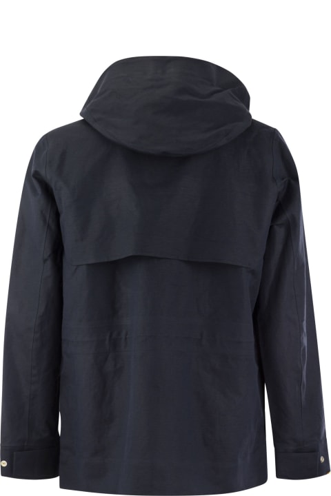 K-Way Clothing for Men K-Way Erhal Linen Blend 2l - Hooded Jacket