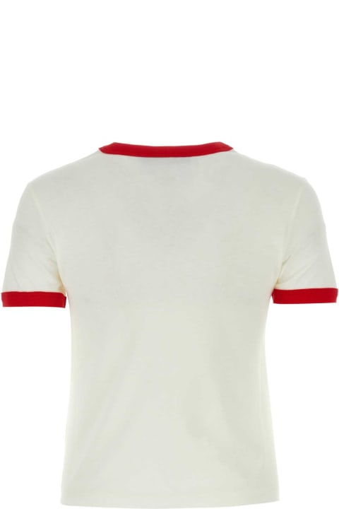 Topwear for Women Gucci Ivory Cotton T-shirt