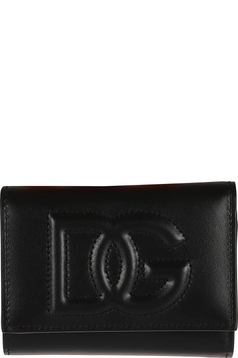 Logo Embossed Snap Button Wallet