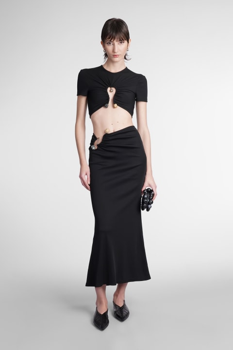 Skirt In Black Polyester