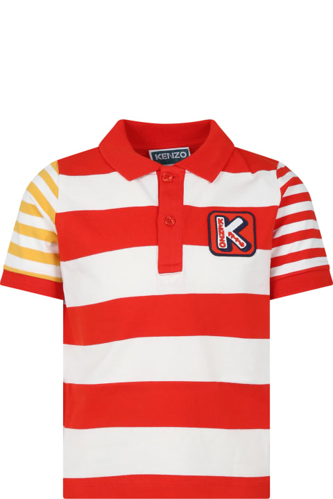 ボーイズ Kenzo KidsのTシャツ＆ポロシャツ Kenzo Kids Multicolor Polo Shirt For Boy