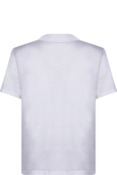 Officine Générale Topwear for Men Officine Générale Short Sleeves White Polo Shirt