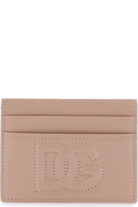 ウィメンズ Dolce & Gabbanaのアクセサリー Dolce & Gabbana Logo Detail Leather Card Holder