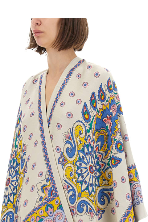 Etro لـ Women Etro Cape With Daisies