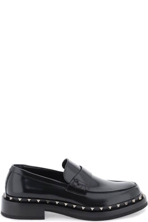 Loafers & Boat Shoes for Men Valentino Garavani Garavani Rockstud Slip-on Loafers