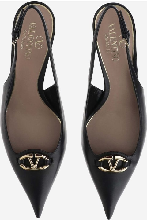 High-Heeled Shoes for Women Valentino Garavani Décolleté Slingback Vlogo The Bold Edition In Calfskin 60mm