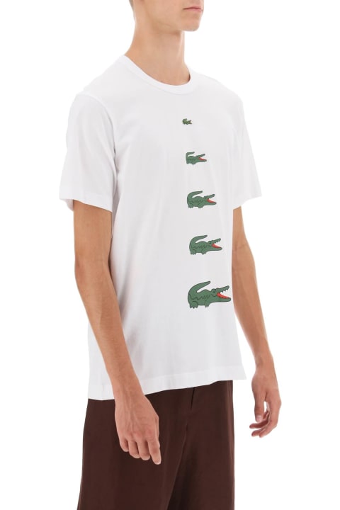 Fashion for Men Comme des Garçons Shirt Boy X Lacoste Crocodile Print T-shirt