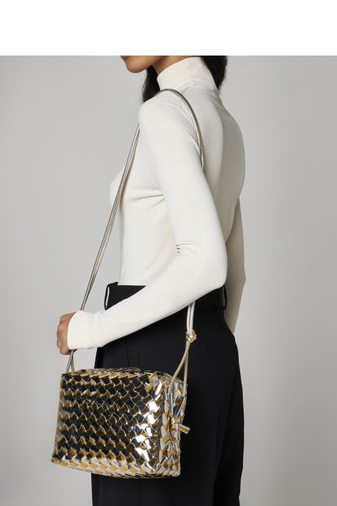 Bottega Veneta Bags for Women Bottega Veneta Loop Intreccio Leather Small Bag