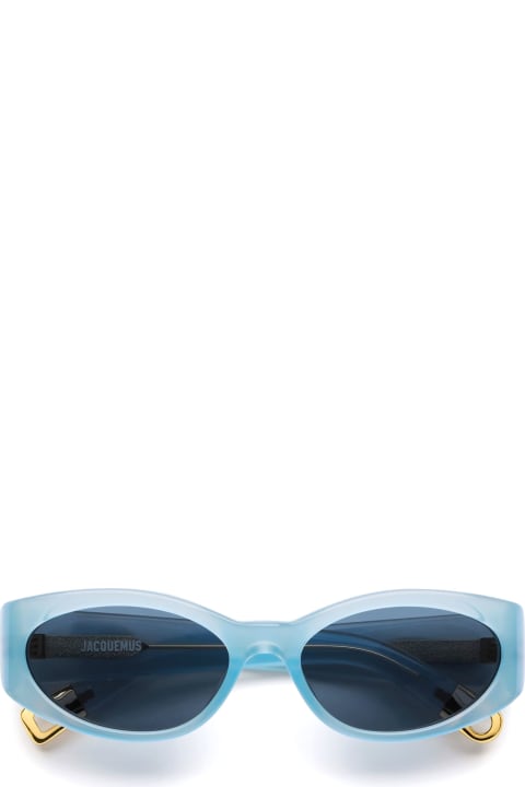 ウィメンズ Jacquemusのアイウェア Jacquemus Ovalo - Light Blue Sunglasses