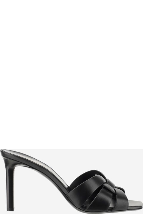 Saint Laurent Women's Marilyn Tribute Mules in Black | US Size 6 - It 36 | FW23/24