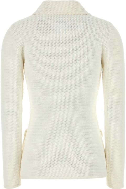 Gucci Clothing for Women Gucci White Stretch Crochet Blazer