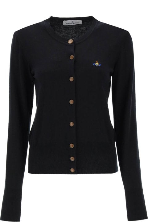 Sweaters for Women Vivienne Westwood Bea Cardigan With Logo Embroidery