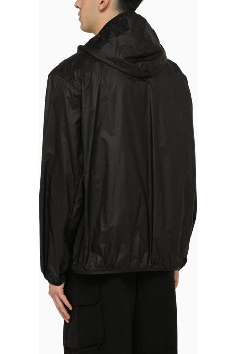 Moncler Coats & Jackets for Men Moncler Lightweight Black Nylon Jacket With Logo