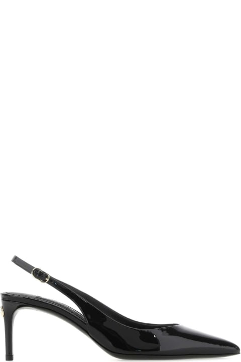 High-Heeled Shoes for Women Dolce & Gabbana Black Leather Pumps
