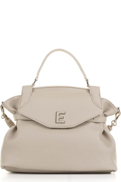 Bags for Women Ermanno Scervino Beige Rose Handbag With Shoulder Strap