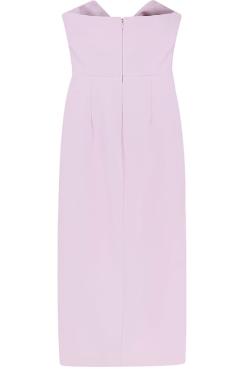 Elisabetta Franchi Dresses Sale for Women Elisabetta Franchi Midi Dress With Gold Metal Detail