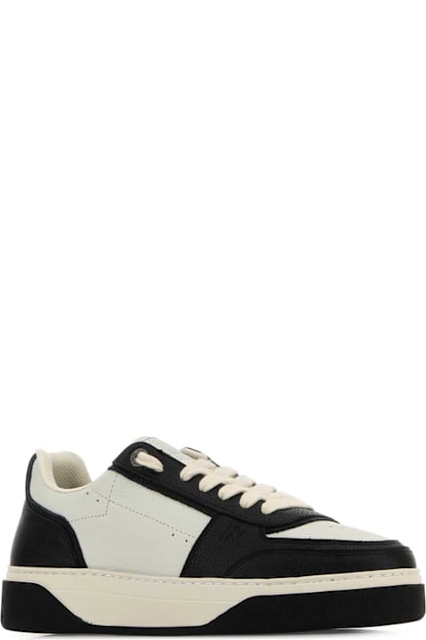 REPRESENT for Women REPRESENT Two-tone Leather And Suede Initial Sneakers