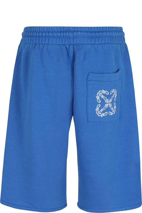 Pants for Men Off-White Bermuda Shorts With Logo