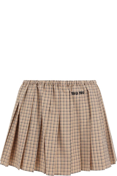 Skirts for Women Miu Miu Mini Skirt