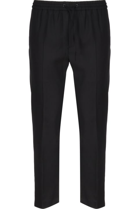 Fashion for Men Calvin Klein Straight Leg Tracksuit Style Trousers In Virgin Wool