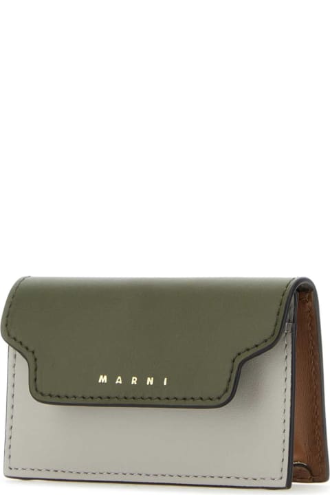 Accessories for Women Marni Multicolor Leather Business Card Holder