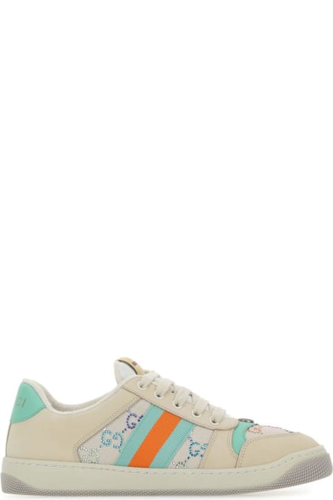 Multicolor Suede And Fabric Screener Sneakers