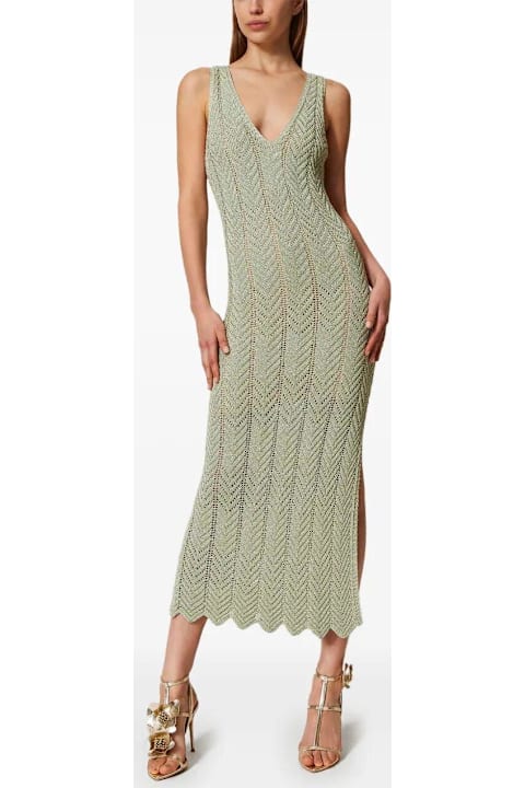 Homeware TwinSet Chevron Knit Maxi Dress TwinSet